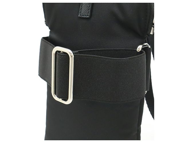 Prada Nylon Triangle Logo 2WAY Handy-Tasche Schwarz - Ansicht 4