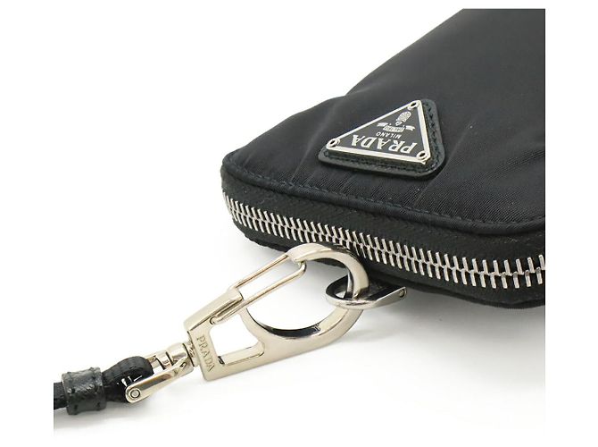 Prada Nylon Triangle Logo 2WAY Handy-Tasche Schwarz - Ansicht 5