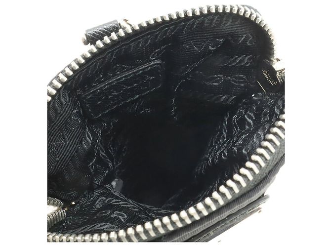 Prada Nylon Triangle Logo 2WAY Handy-Tasche Schwarz - Ansicht 8