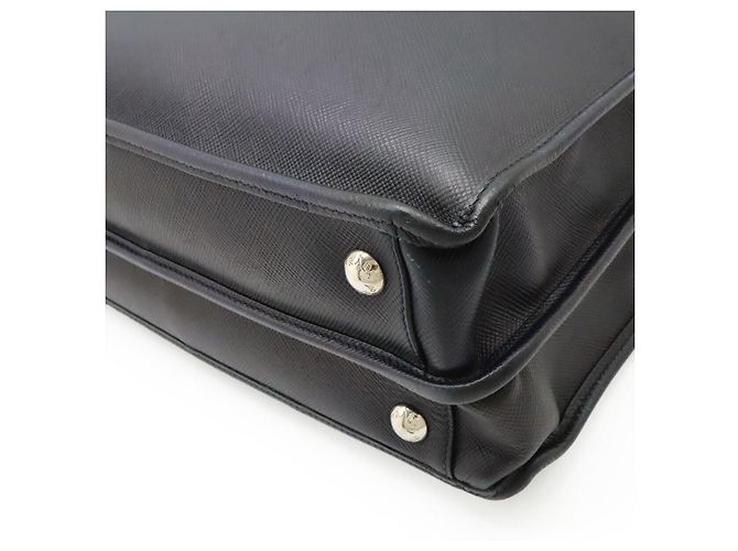 Bolso Tote Prada de piel Saffiano con logotipo triangle Azul - vista 3