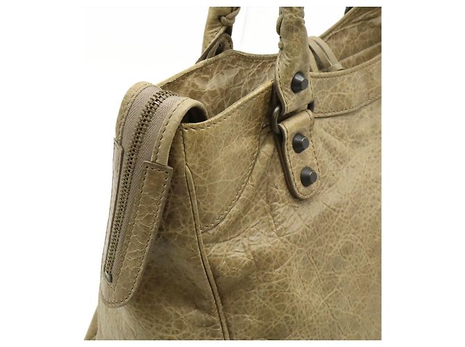 Balenciaga Classic Velo Ledertasche Braun Beige - Ansicht 7