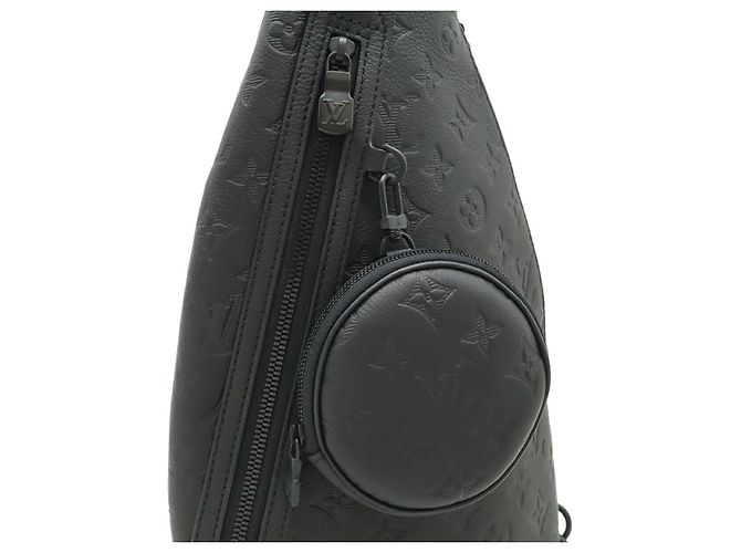 Borsa a tracolla Louis Vuitton Monogram Shadow Nero - vista 6