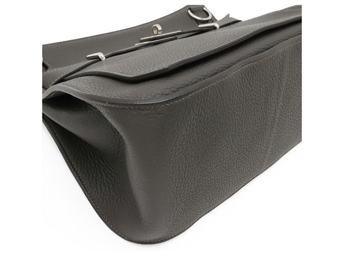 Hermès Borsa a tracolla Hermes Jypsiere 34 in pelle Togo Grigio - vista 3