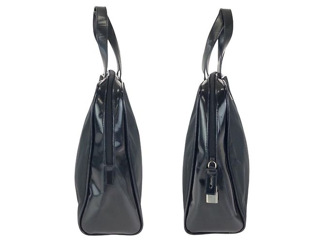 Valigetta Prada Nylon Leather Tessuto Logo Nero - vista 8