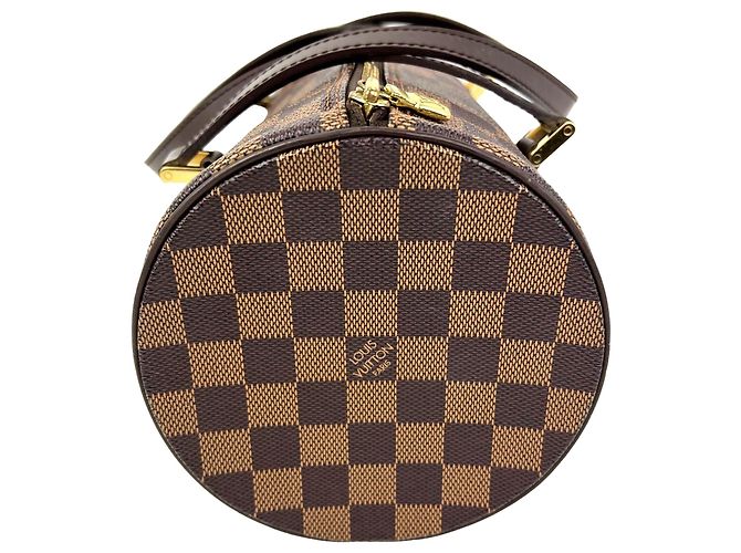 Borsa a Spalla Louis Vuitton Papillon 30 Damier Ebene Marrone - vista 3