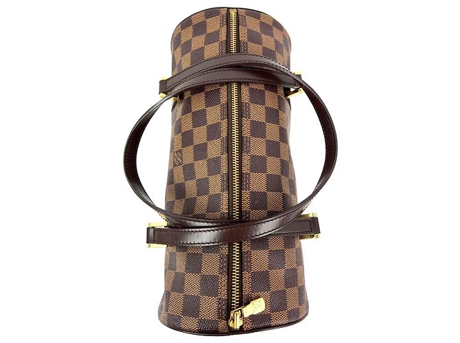 Borsa a Spalla Louis Vuitton Papillon 30 Damier Ebene Marrone - vista 4