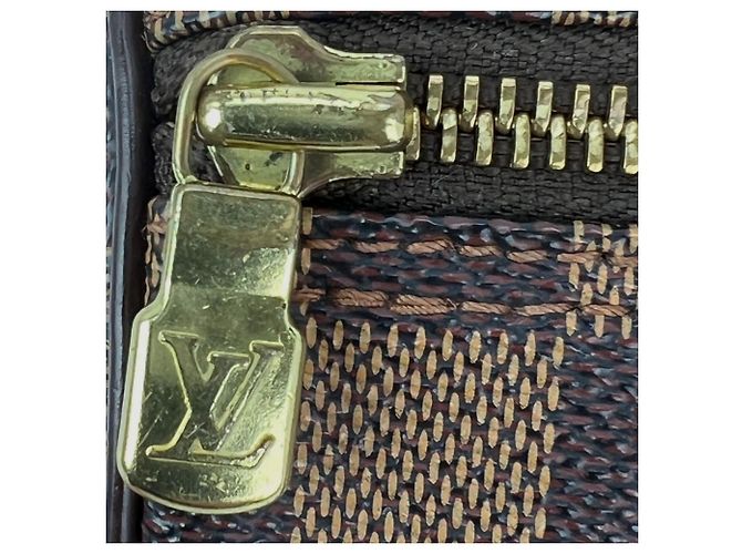 Borsa a Spalla Louis Vuitton Papillon 30 Damier Ebene Marrone - vista 8