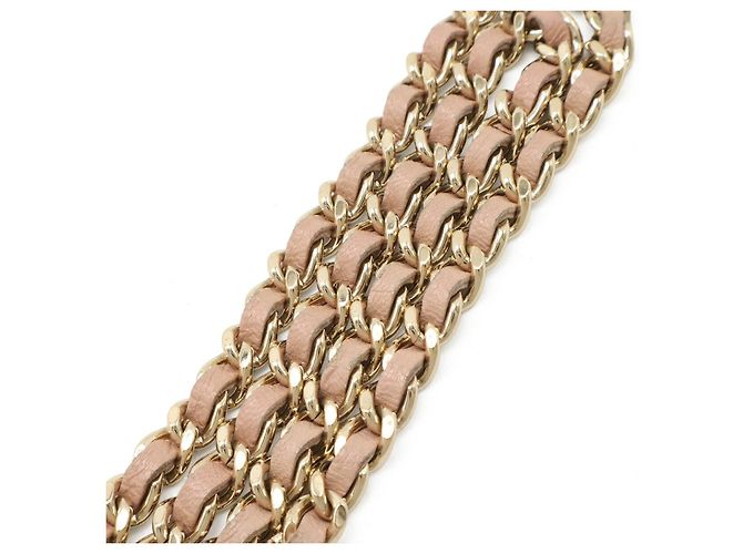 Portafoglio con Catena Chanel Boy Matelasse Rosa - vista 4