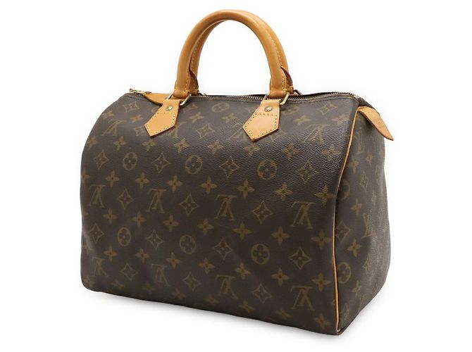 Borsa Louis Vuitton Monogram Speedy 30 Marrone - vista 2