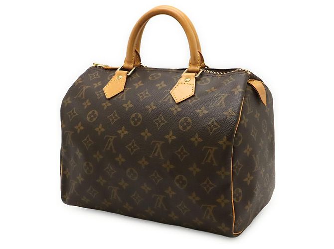 Borsa Louis Vuitton Monogram Speedy 30 Marrone - vista 2