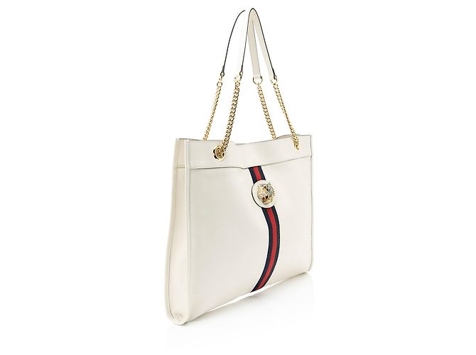 Gucci Leather Rajah Large Tote Weiß - Ansicht 2