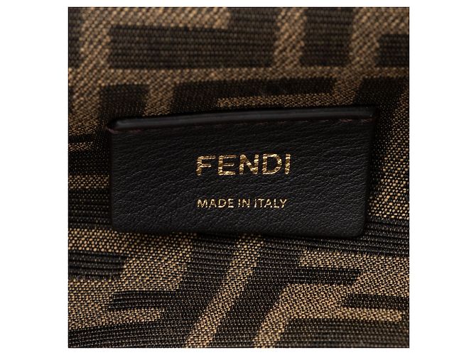 Zucca Borsa a tracolla Fendi First Medium in agnello Fendi Nero - vista 8