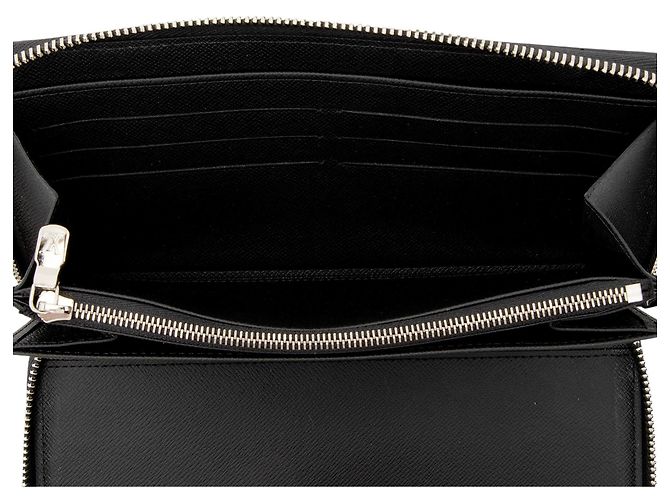 Portafoglio Organizer Zippy in Pelle Taiga Louis Vuitton Nero - vista 6