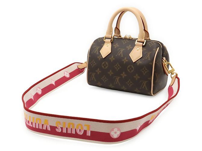 Borsa Louis Vuitton Monogram Speedy Bandouliere 20 Marrone - vista 2