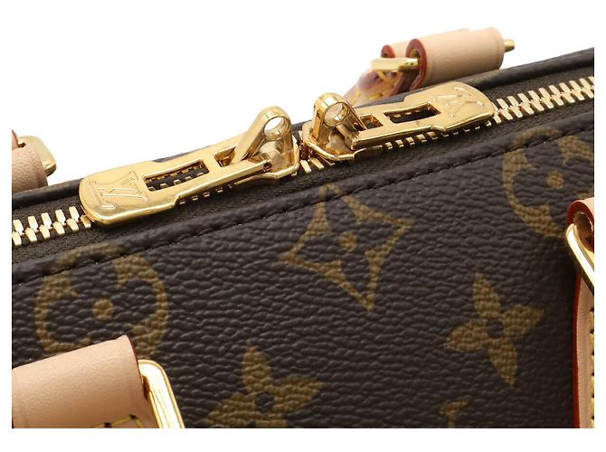 Borsa Louis Vuitton Monogram Speedy Bandouliere 20 Marrone - vista 4