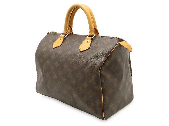 Borsa Louis Vuitton Monogram Speedy 30 Marrone - vista 2