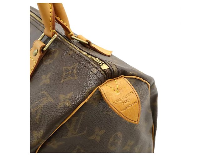 Borsa Louis Vuitton Monogram Speedy 30 Marrone - vista 8