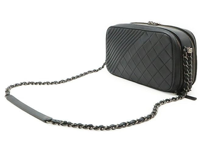 Chanel Boy Camera Bag aus Leder Schwarz - Ansicht 2