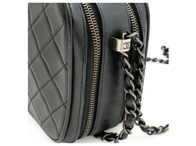 Chanel Boy Camera Bag aus Leder Schwarz - Ansicht 4