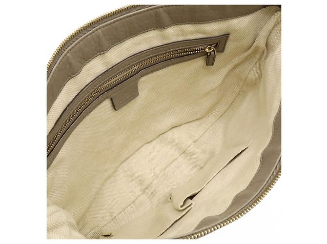 Borsa a tracolla in pelle Gucci Soho con nappa Grigio - vista 7