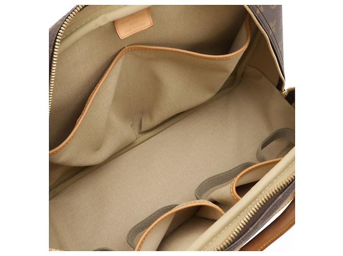 Borsa Louis Vuitton Monogram Bowling Vanity Marrone - vista 6