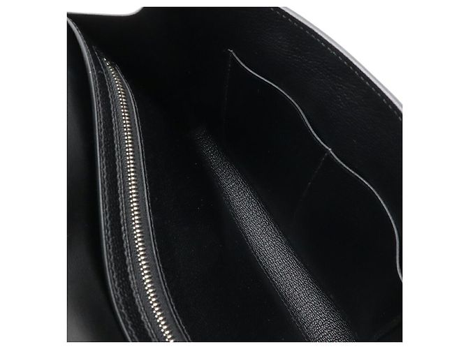 Hermès Clutch Hermes Chevre Facon Black Nero - vista 4