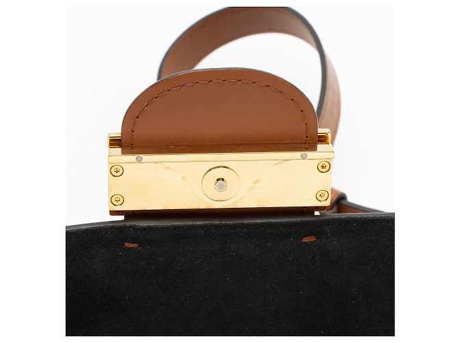 Borsa a Spalla Louis Vuitton Reverse Monogram Dauphine MM Marrone - vista 10