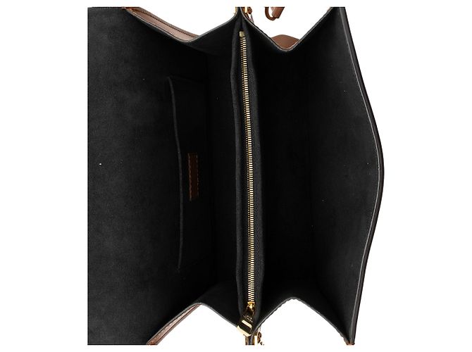 Borsa a Spalla Louis Vuitton Reverse Monogram Dauphine MM Marrone - vista 7