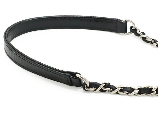 Borsa a tracolla Chanel Lego Boy in pelle e plastica Nero - vista 5