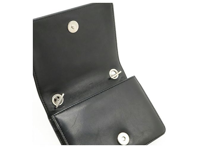 Borsa a tracolla Chanel Lego Boy in pelle e plastica Nero - vista 6