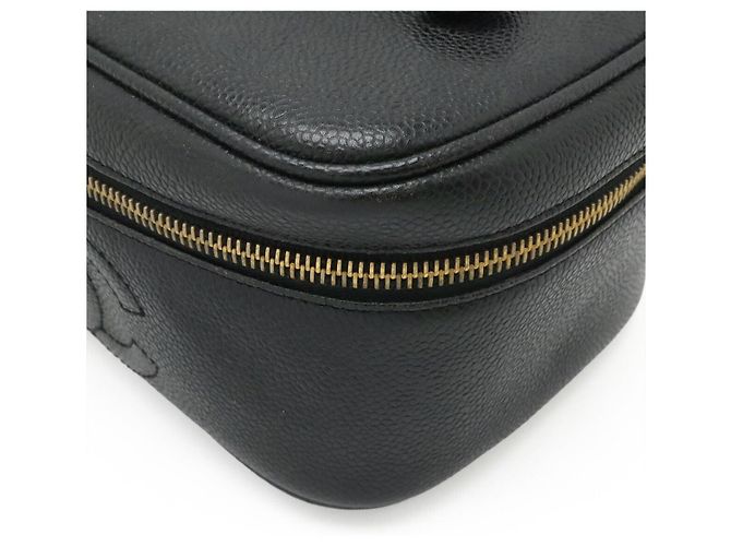 Beauty case Chanel Caviar Vanity Bag Black Nero - vista 3
