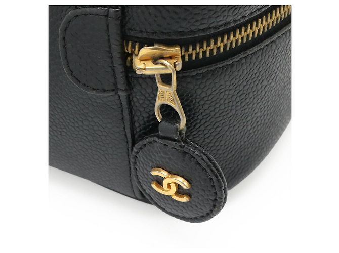 Beauty case Chanel Caviar Vanity Bag Black Nero - vista 4