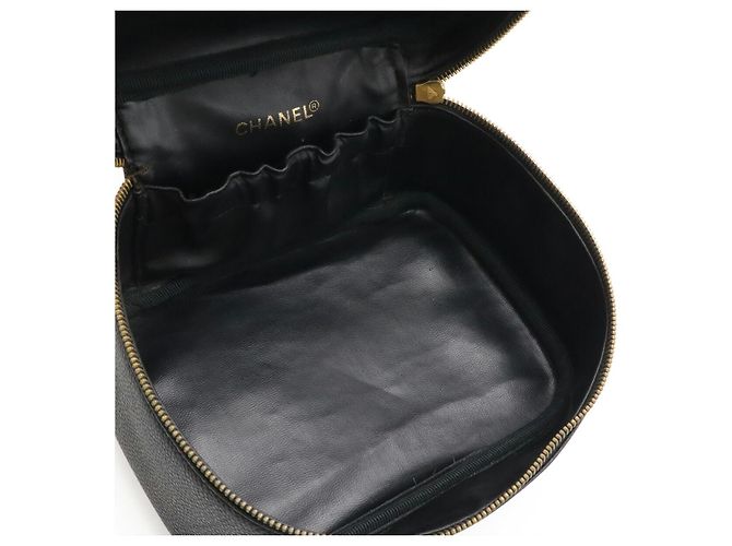 Beauty case Chanel Caviar Vanity Bag Black Nero - vista 5