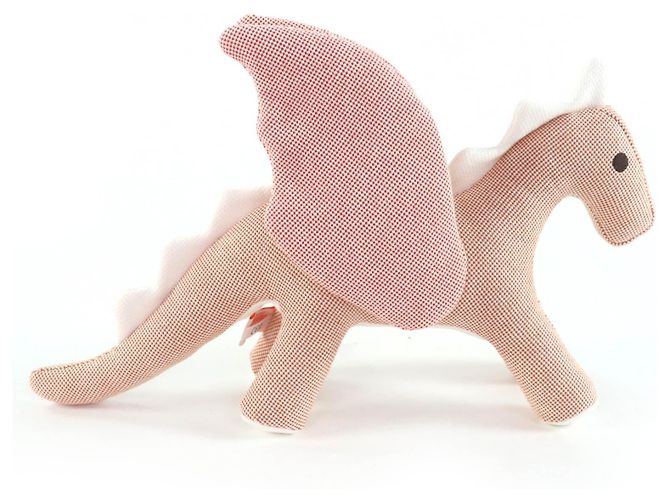 Peluche Hermès Dragon Epope in cotone Rosa - vista 3