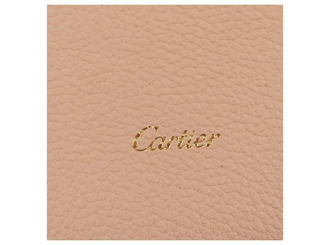 Borsa a tracolla in pelle rosa Cartier Trinity - vista 9