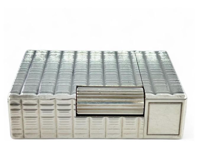 Autre Marque Dupont Line 1 Short Check Pattern Silver Lighter Silvery - view 3