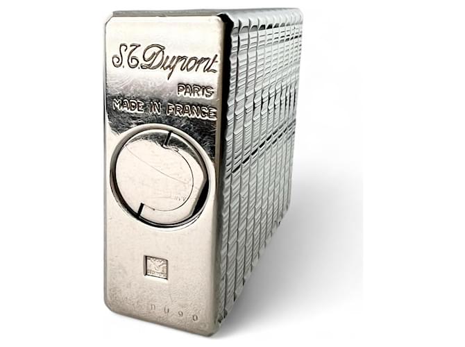 Autre Marque Dupont Line 1 Short Check Pattern Silver Lighter Silvery - view 6