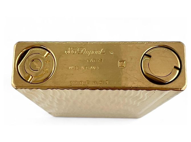 Autre Marque Dupont Gatsby Wave Emboss Lighter Smoking Accessory Golden - view 7