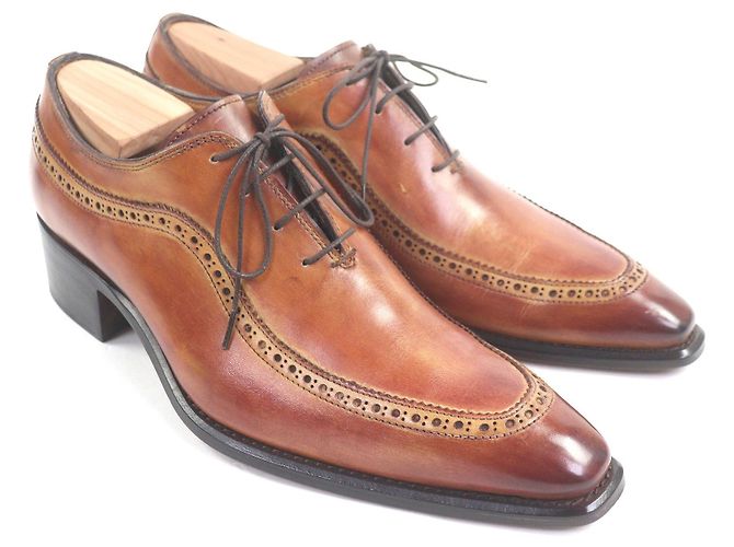 Autre Marque Francesco Benigno Leder-Derby-Schuhe Braun - Ansicht 2
