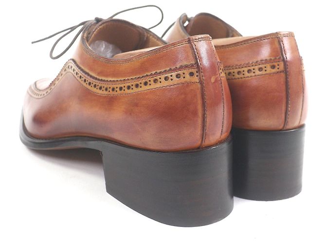 Autre Marque Francesco Benigno Leder-Derby-Schuhe Braun - Ansicht 5