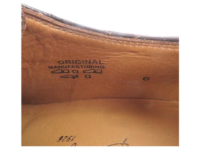 Autre Marque Francesco Benigno Leder-Derby-Schuhe Braun - Ansicht 7