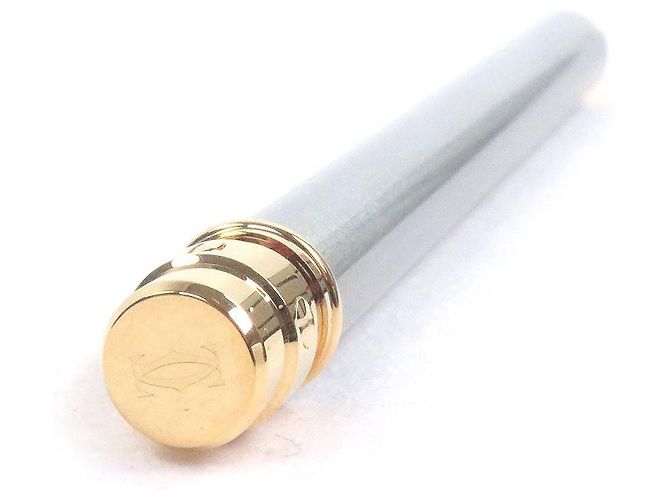 Penna a sfera Cartier Santos de Cartier Argento D'oro - vista 4