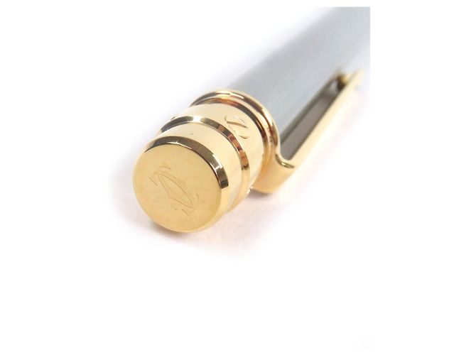 Penna a sfera Cartier Santos de Cartier Argento D'oro - vista 6