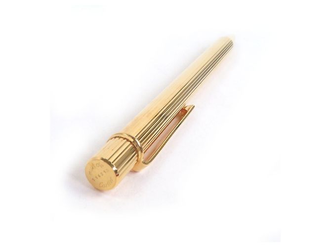 Penna a sfera Must de Cartier a righe D'oro - vista 5