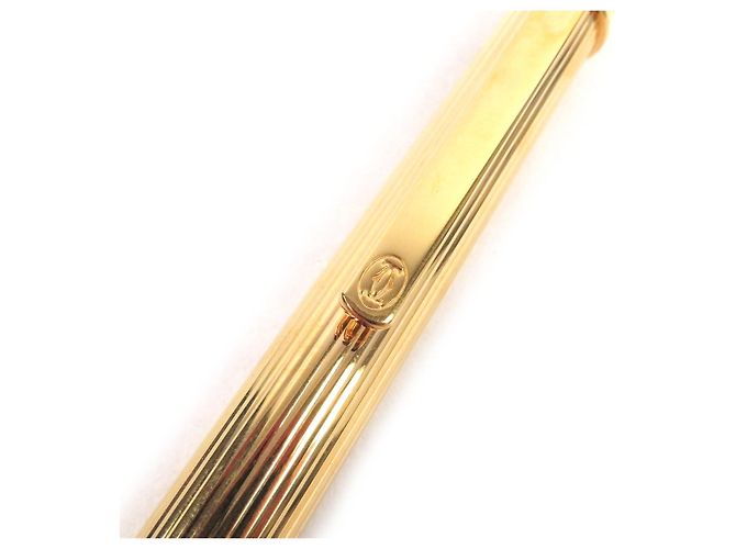 Penna a sfera Must de Cartier a righe D'oro - vista 6