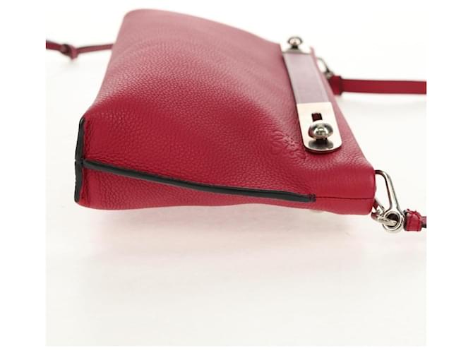Loewe Missy Leather Medium Rosso - vista 4