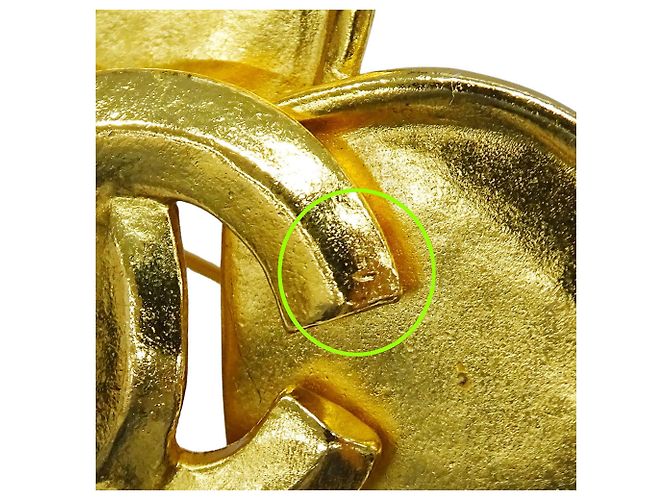 Spilla Chanel Vintage Gold Clover D'oro - vista 6
