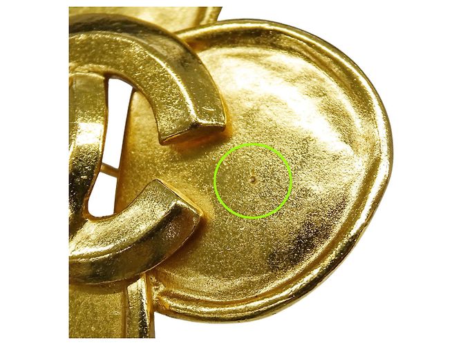 Spilla Chanel Vintage Gold Clover D'oro - vista 8