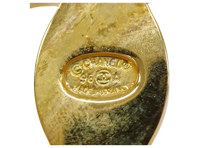 Chanel Vintage Turnlock Brosche Golden - Ansicht 5