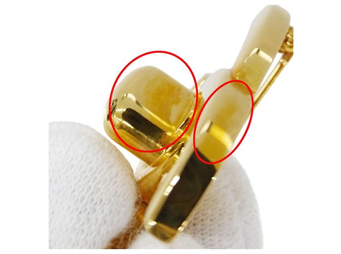 Chanel Vintage Turnlock Brosche Golden - Ansicht 7
